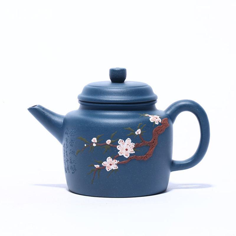 Yixing Purple Clay Tea Pot Boutique Teapot Beauty Kettle Master Handmade Teaware Gifts Raw Ore Azure Mud Authentic 200ml