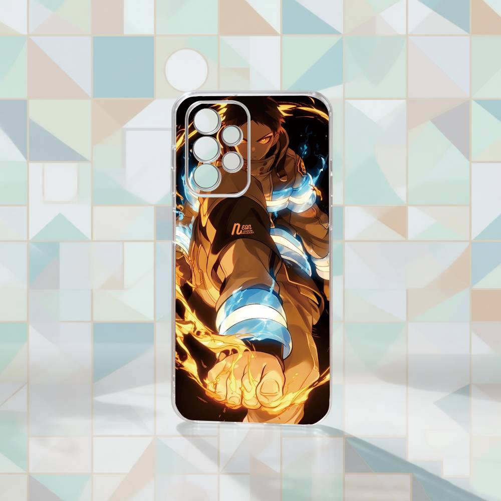 Fire Force Shinra Kusakabe Phone Case Transparent Silicone Soft For Samsung S25,S24,S21,S22,S23,S30,Ultra,S20,Plus,Fe