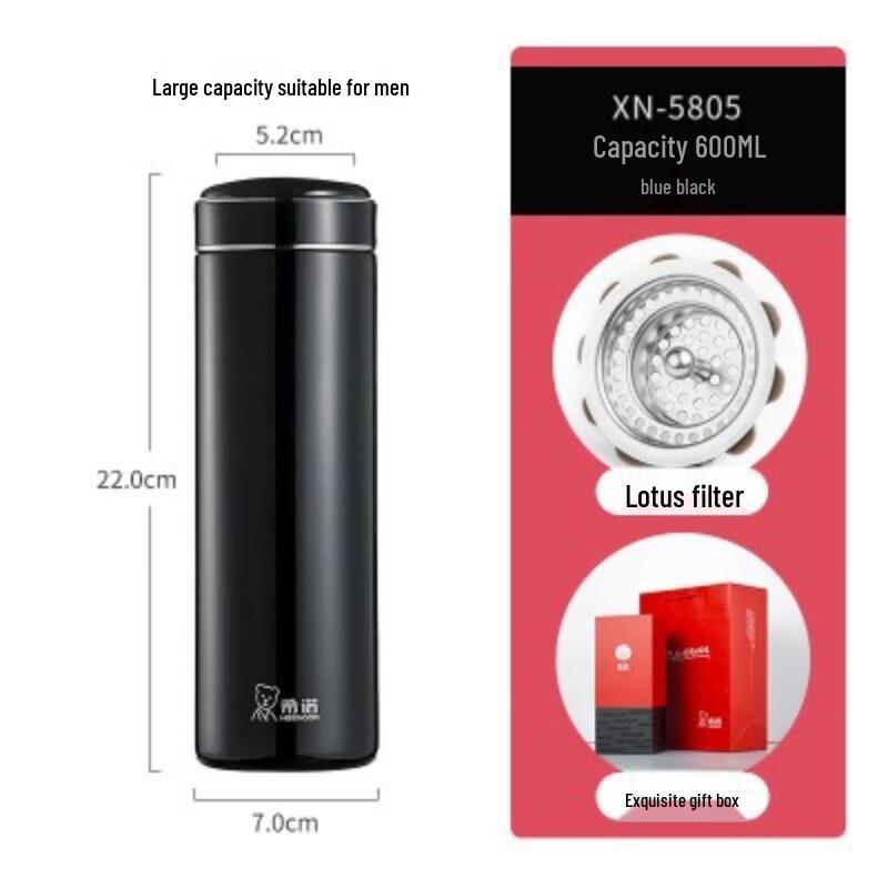 XiNuo Portable Business Insulated Tea Infuser Bottle