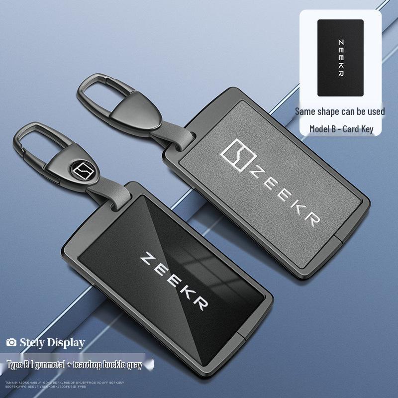 Custodia per Chiave Bluetooth Zeekr 001/009 con NFC Fibbia a Guscio da Uomo Zeekr X