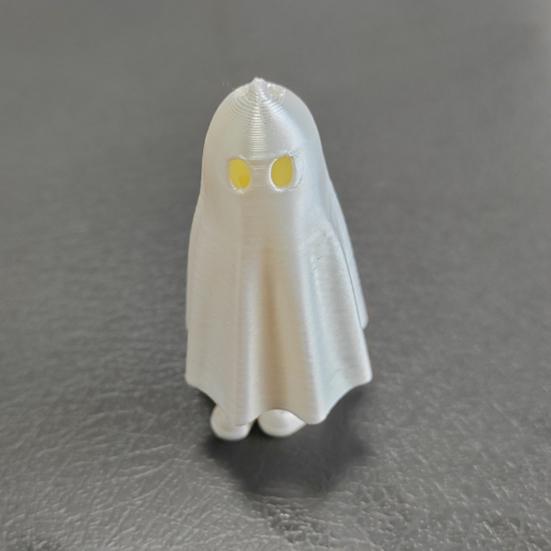 3D Printed Halloween Ghost Figurine Spooky Ghost Statue Movable Joints Ghost Fidget Toy