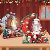 Christmas Table Lamp Christmas Cute Night Light For Kids Cream Glue Christmas Lights With Exquisite Christmas Themed Accessories