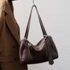 Womens Genuine Leather Shoulder Bag Versatile Commuter Boston Underarm Crossbody