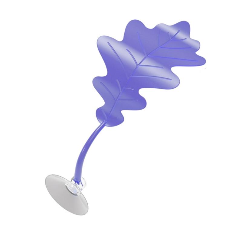 Lizards Basking Platform Tanks Accessories Leaf Shape Bearded Dragon Basking Platform with Suction Cup Decorations