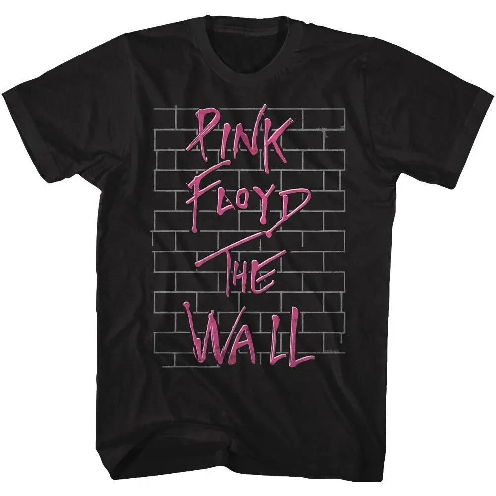 

Pink Floyd s The Wall Classic Rock Black T-shirt Tops Vintage Oversized Cotton Men s T Shirt Women Round Oversized high quality 4XL