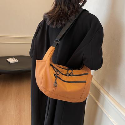 Students Commute To Class Large-capacity Messenger Bag Women's Casual Fashion Shoulder Bag 2025 New Simple and Fresh Cloth Bag