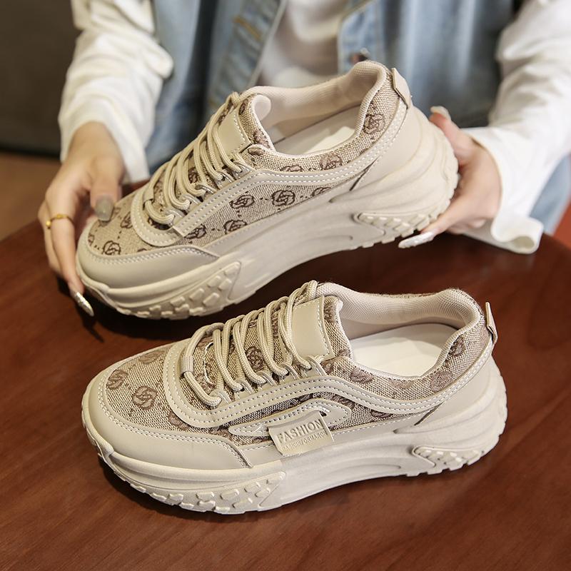 New Spring Autumn Cloth Surface Casual Sneakers for Women Fashion Students Platform Shoes Female Increase Running Shoes Woman