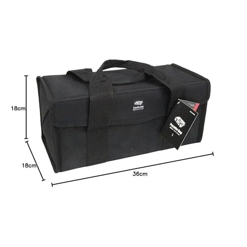 SK11 (SK11) Pacakt Bag, Black, Wide-Opening for Easy Access, Tool Bag, Camping Tool Storage, Pegs, SPB-OP360