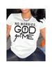 Letter Print Crew Neck T-Shirt, Casual Short Sleeve Top For Spring & Summer, Wounisex's Clothing