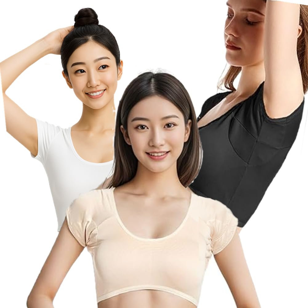 

Lifestyle Support Acedron Underarm Sweat Inner Shirt with Bra Sweat Smooth and Cooling Innerwear with Pads 1 [Thank You, Shop] Women s Pads,