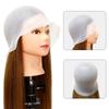 Reusable Hair Coloring Cap Silicone Hair Dye Hat  with Needle Highlighting Dye Cap  Salon