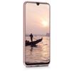 Coque - kwmobile - Samsung Galaxy A50 - Silicone - Souple - Or rose métallique
