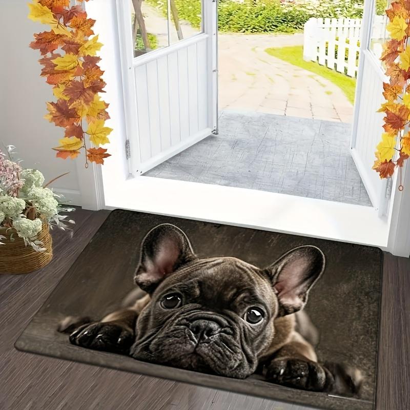 1 Stuks Anti-Vermoeidheid Keukenmatten Schattige Huisdier Franse Bulldog Print Waterdicht Antislip Dikke Gekussende Mat