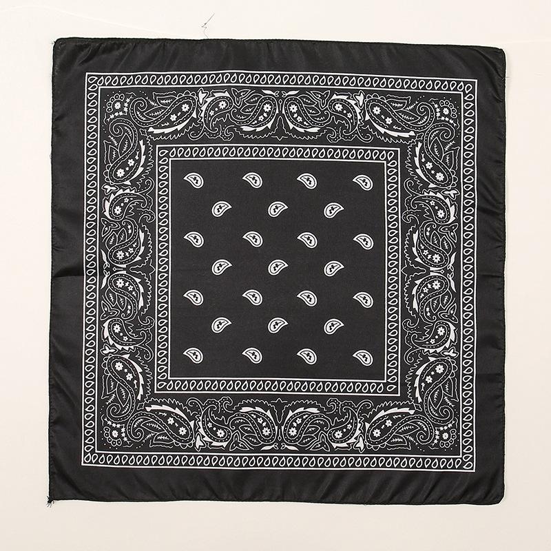 Fashion Bohemian Print Bandana Hair Bands for Women Turban Headband Square Scarf Handkerchief Hair Accessories Bonnet Hijab