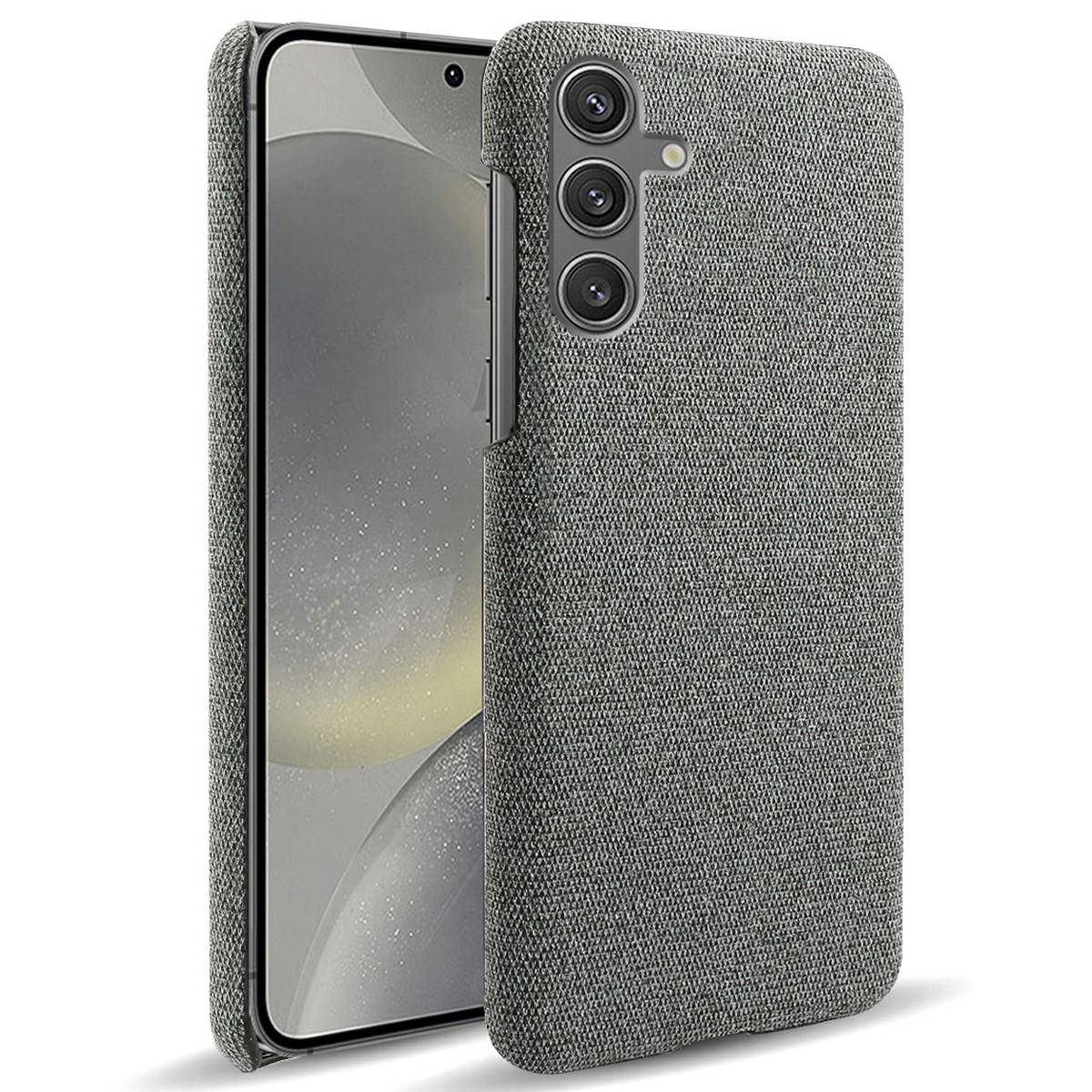 

Для Samsung Galaxy S25 Чохол Тканинна текстура Захисний ПК чохол для телефону проти подряпин Grey