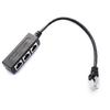 Rozbočovač LAN Ethernetová síť Rj45 Konektor Rj45 Rozbočovací adaptérový kabel