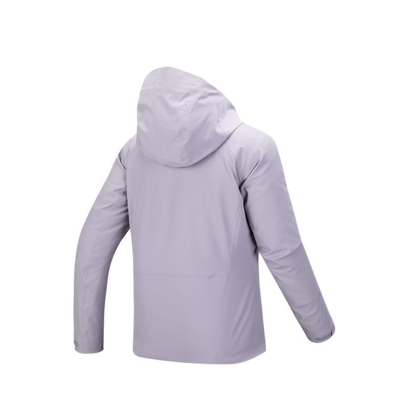 Anta Training Series Solid Color Zip-Up Hooded Comfortable Breathable Versatile Jacket Women Jackets Purple-Smoke 162517603-3
