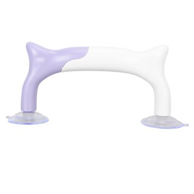 Ruler Handle Purple White Easy Assembly Strong Suction Cup Durable ABS PVC Quilting Ruler Grip for