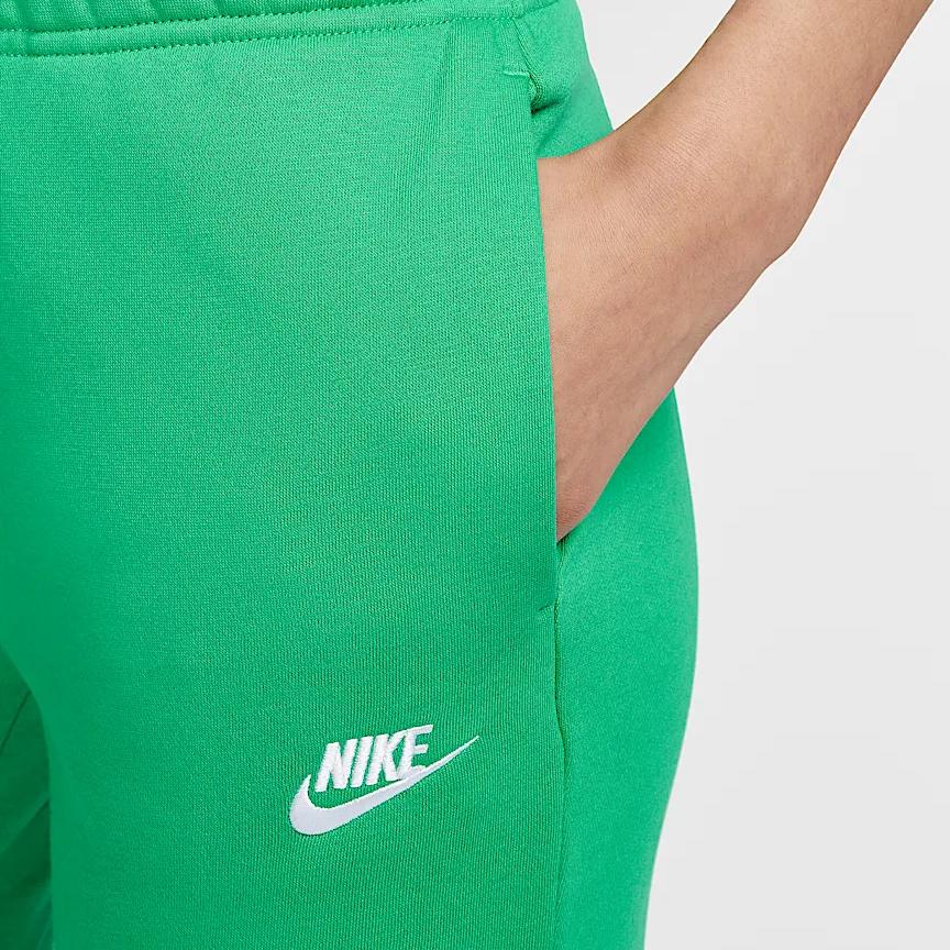 Nike Solid Color Outdoor Casual Elastic Drawstring Jogger Pants Women Bottoms Green DQ5192-324
