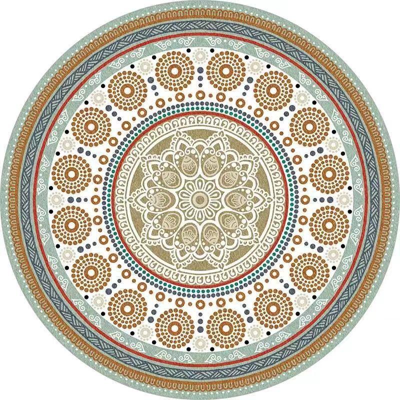 Living Room Round Carpet Dirt Resistant Wear-resistant Anti Slip Bedroom Bedside Carpet