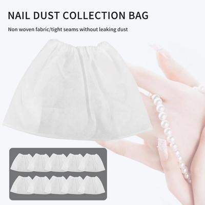 10 Pcs Non-woven Fabric Nail Art Vacuum Bags Dust Collector Bags Nail Cleaner Pouch Manicure Tool Accessories