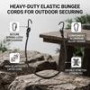 4pcs Double Stretch Bungee Rope Quick Attach Elastic Rope Lightweight Bungee Cord  Outdoor