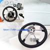 Non-directional 3 Spoke Marine Boat Steering Wheel Black Foam Grip Steering Wheel  Marine Use