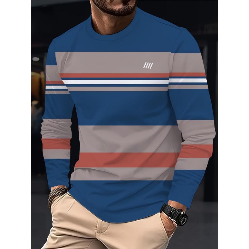 Men S Casual Long Sleeve T-Shirt S
