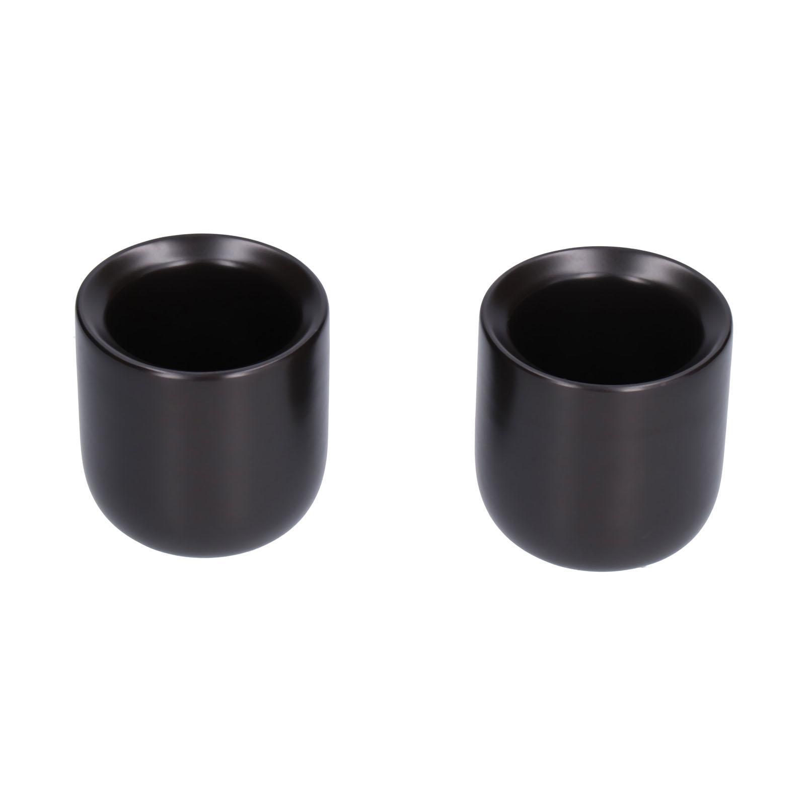 2Pcs Bevel Ceramic Coffee Cup 100ml Thickened Hand Made Coffee Mug for Restaurant