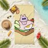 Cartoon A-Asamimichan Cute Bunny Towel Soft Pool Gift For Travel Gym Shower Camping Quick Dry Sports Beach Towels