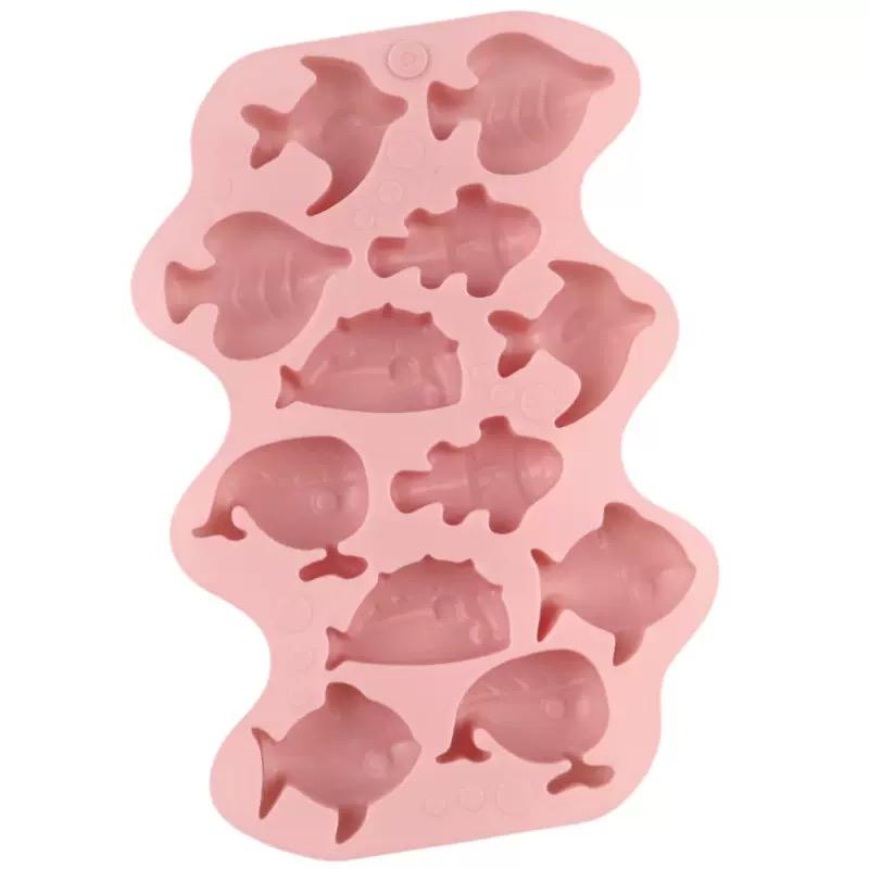 New Arrival 1pc Silicone Marine Animal Cake Mold Ice Cube Tray Jelly Chocolate Molds Candy Cake Mould