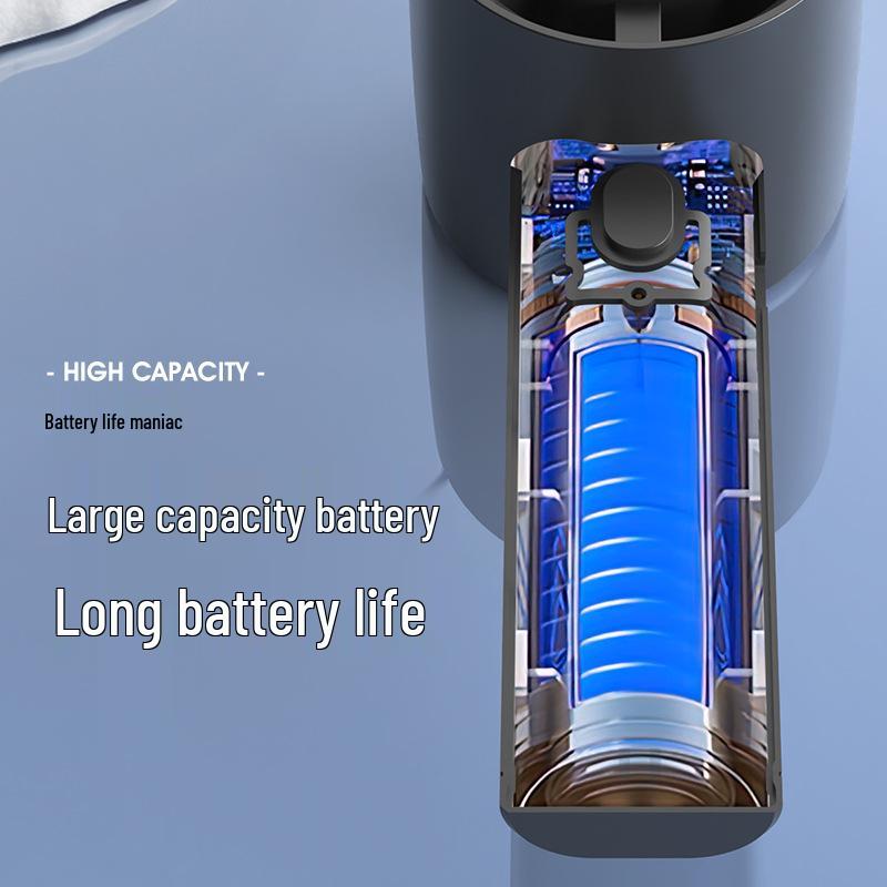 Portable Mini Desktop Fan with Digital Display, USB Rechargeable, Long Battery Life