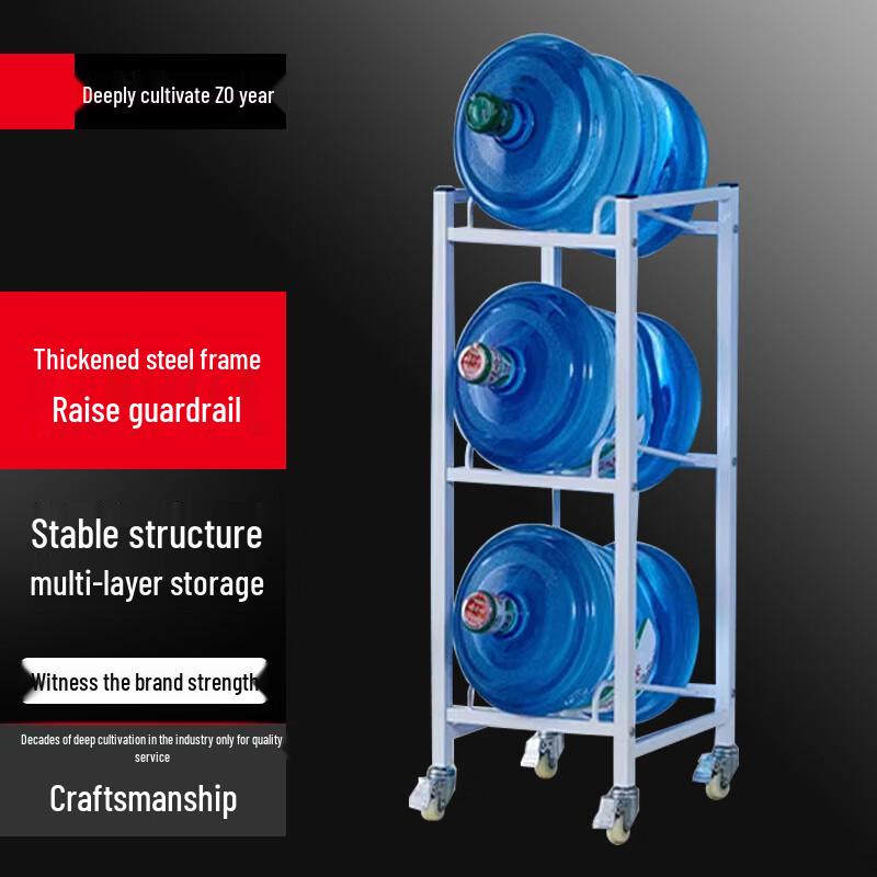 

3-Tier Rolling Water Bottle Storage Rack