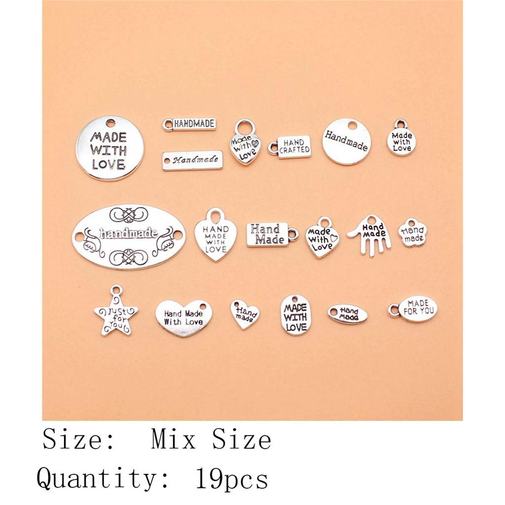 New Year's Day Aesthetic Jewelry Charms Study Sports Mixed Set Charms Pendant Women's Bag Bracelet Pendant