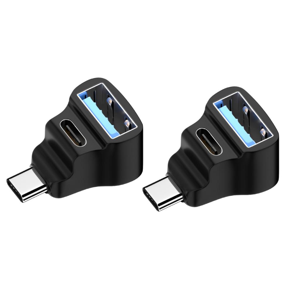 1-5Pcs 1 To 2 USB-C Male To USB-C USB-A Female Adapter 100W USB-C Adapter Converter 20Gbps 180 Degree for STEAM DECK/Switch