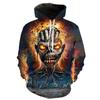 New Classic Gothic Vintage Horror Skull 3D Print Hoodie New Fashion Men's Sweatshirt Tops Hip-Hop Harajuku Men Autumn Pullover