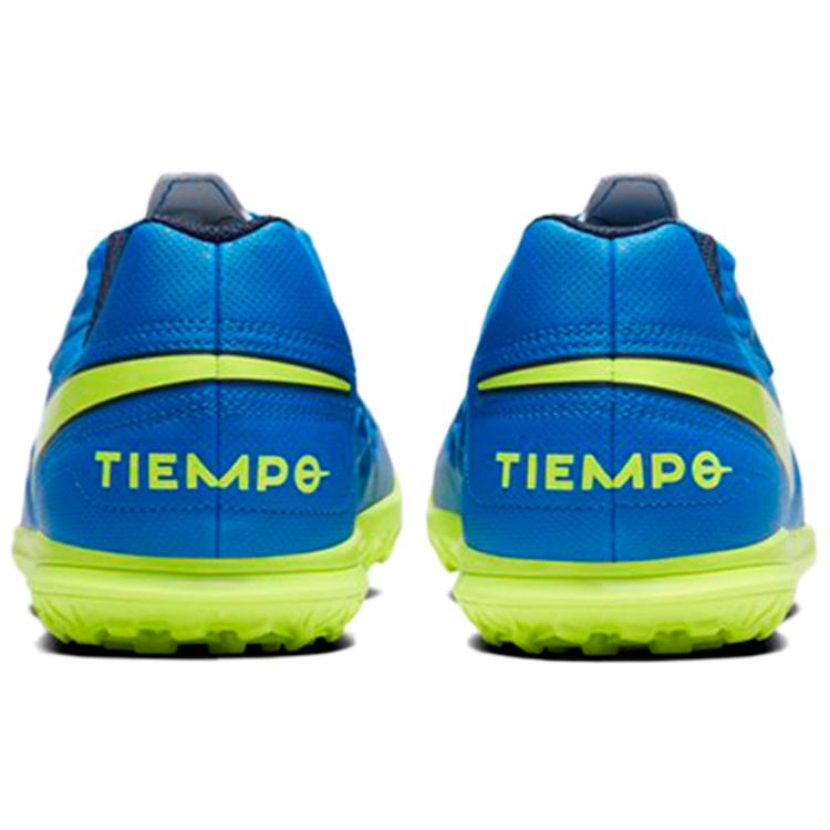 Nike Jr. Legend 8 Club TF Rutschfest Abriebfest Niedrig geschnitten Kinder Fußballschuhe Blau Grün Kinder AT5883-474