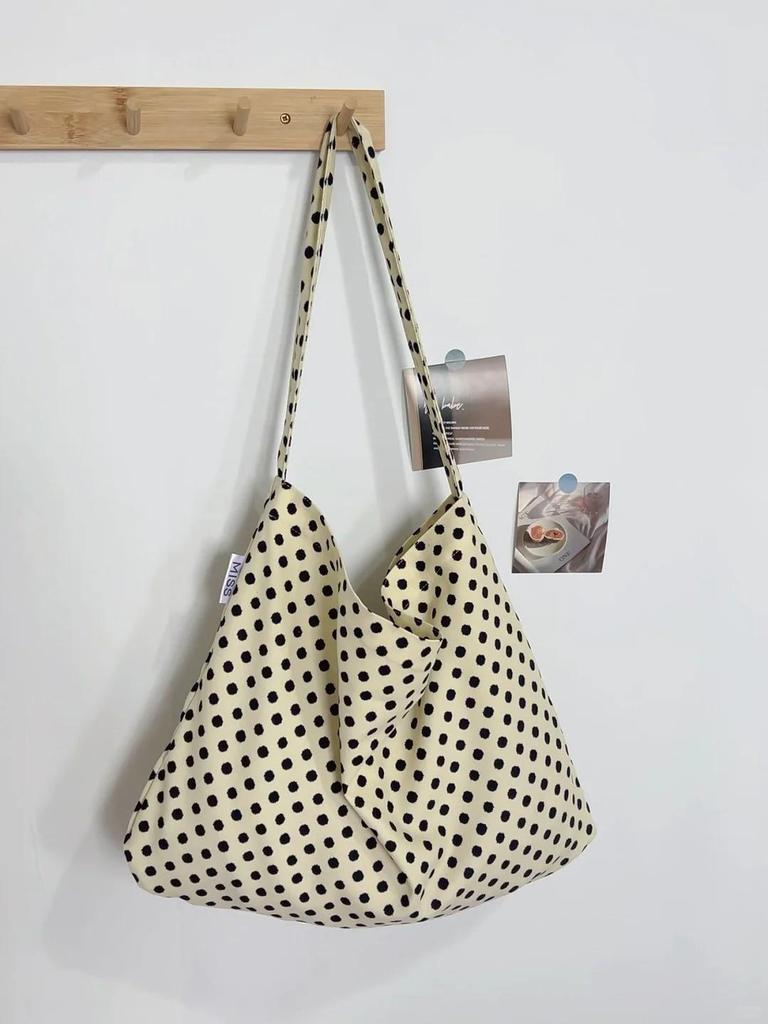 Korean Style Pink Leopard Print One-Shoulder Tote Bag