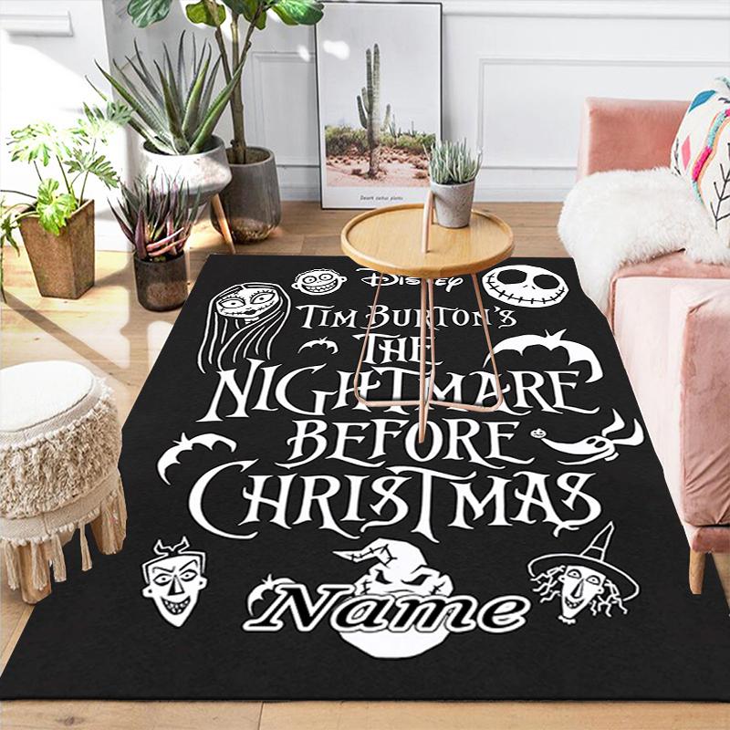 Custom 1Pc Tim Burton'S Gothic Romance Rug Office Carpet Indoor Outdoor Entrance Doormat Nonslip Soft And Comfortable Living Room D91695