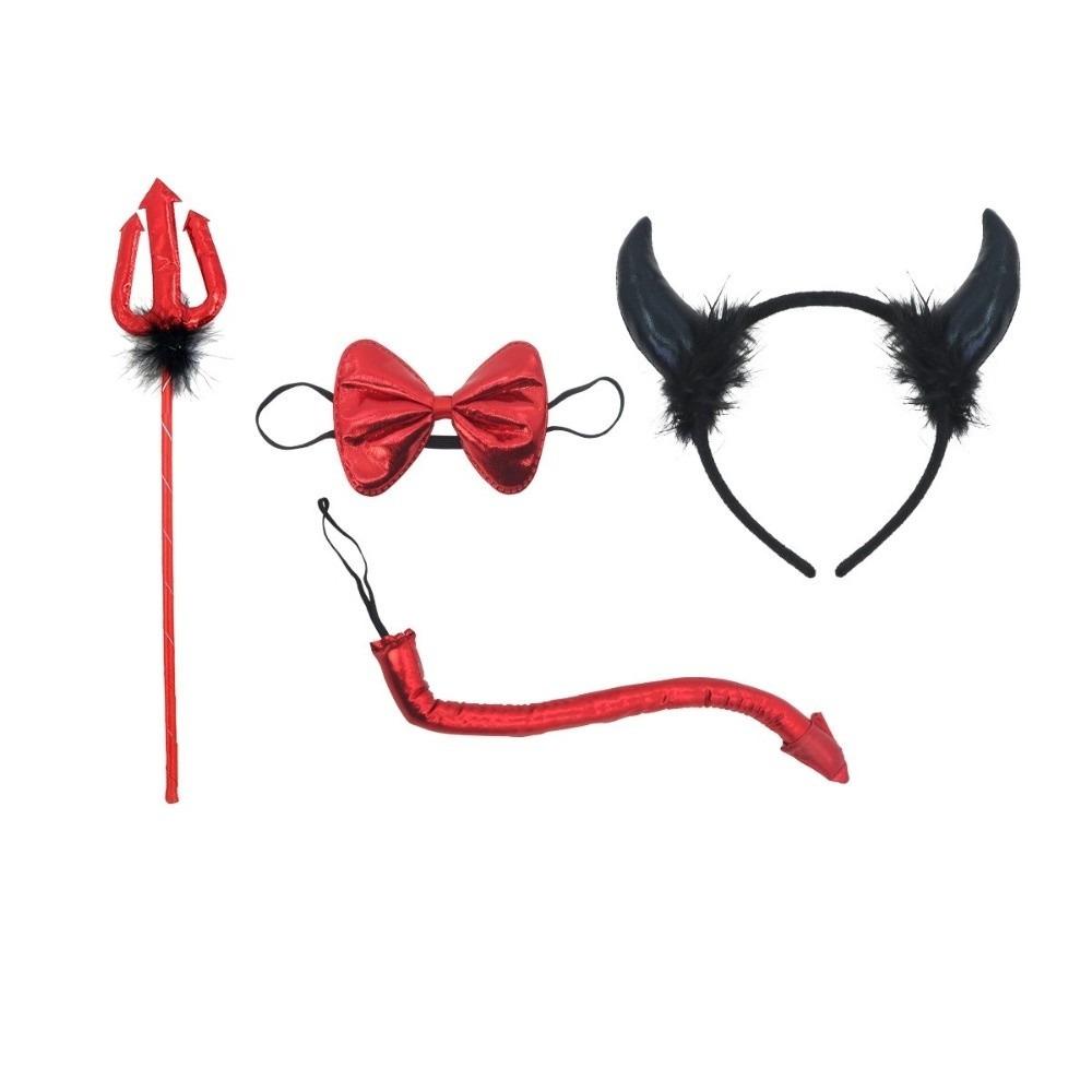 Cosplay Costume Halloween Cosplay Accessories Plastic Headband Bowtie Tail Set Cosplay
