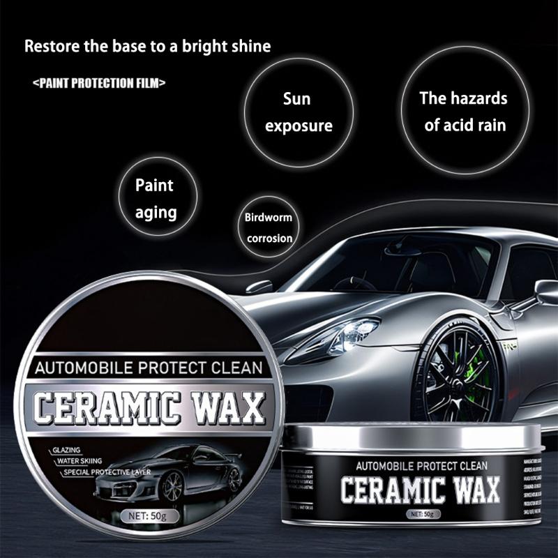 Premium Ceramic Car Polish Wax For Automotive Paint Restores Shine Provides Coating Professional Detailing Coating Wax