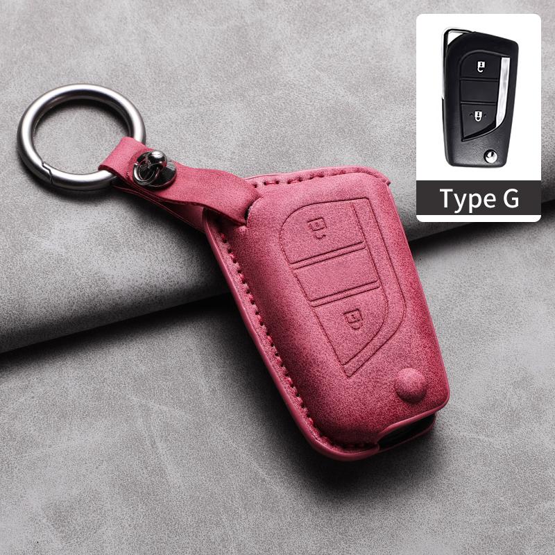 Car Key Case Cover For Toyota Aygo Yaris Highlander Corolla Camry RAV4 Levin Reiz Hilux Car Keychain Protector Shell Accessories