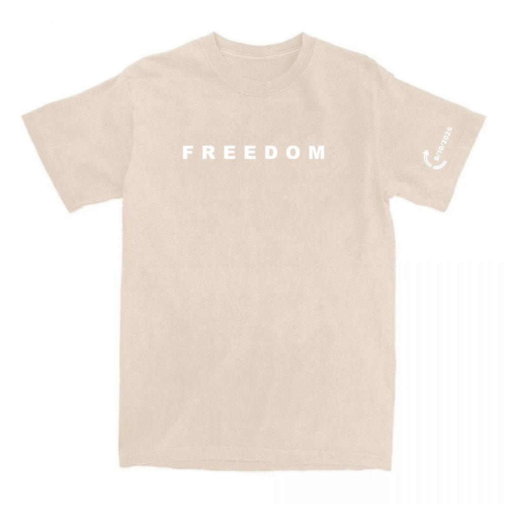 Freedom Tee Fashion American Charlie Kirk T-shirt Cotton Loose Women/Men Tshirts Casual O-neck Letter Printing Clothing