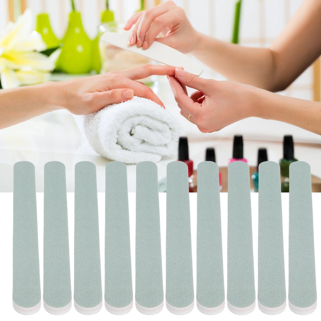10pcs Nail Polishing Tool Rectangular Buffer Block Double Side Use Strip Professional Manicure Tool