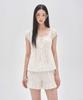 Lettedeupollin 016A Lemon Pajama Cap Sleeve Top & Shorts