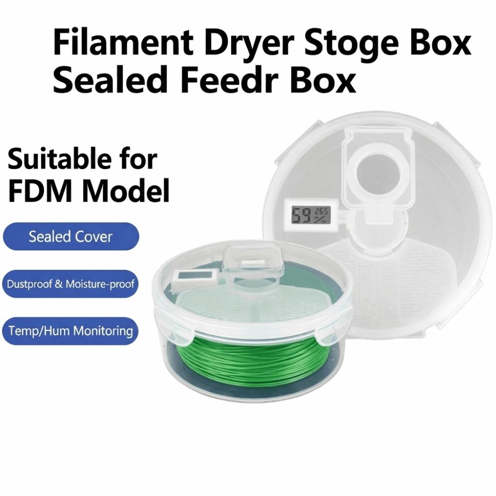 Mit Hygrometer Thermometer 3D-Druck Filament Trockenbox Luftdichtes Filament Versiegelte Box Innenbereich