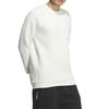 Adidas Solid Color Logo Round Neck Sports Sweatshirt Men Sweatshirts White JE8634