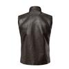 Men's Leather PU Vest Casual Retro Men's Jacket Trendy Work Vest Jacket