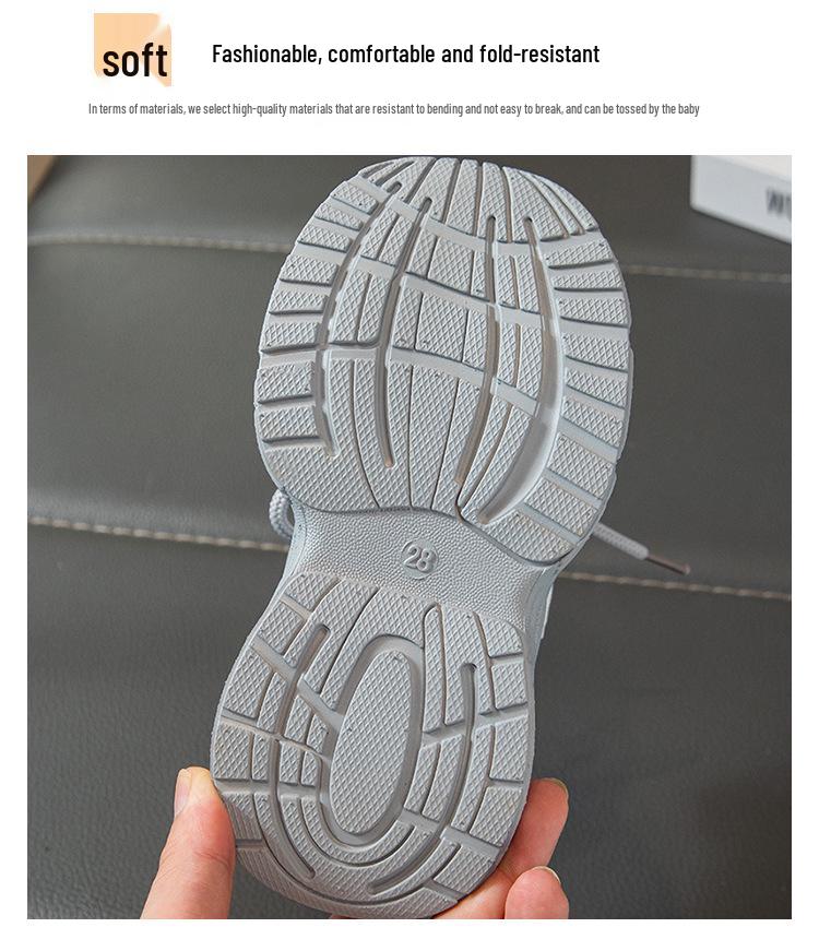 Girls' Soft Sole Sneakers 2025: Spring/Autumn Casual Shoes for Students, Ages 6-12.