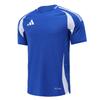 Retro Breathable Crew Neck Logo Short Sleeve Football Jersey Men Tops Blue JW9909